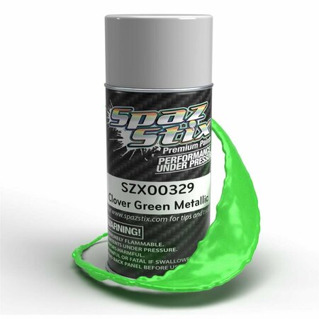 SPAZ STIX 3.5 oz Can Metallic Aerosol Paint, Clover Green SZX00329